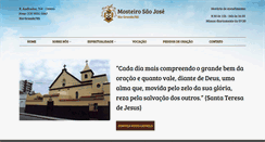 Desktop Screenshot of mosteirosaojose.com.br