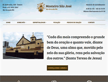 Tablet Screenshot of mosteirosaojose.com.br